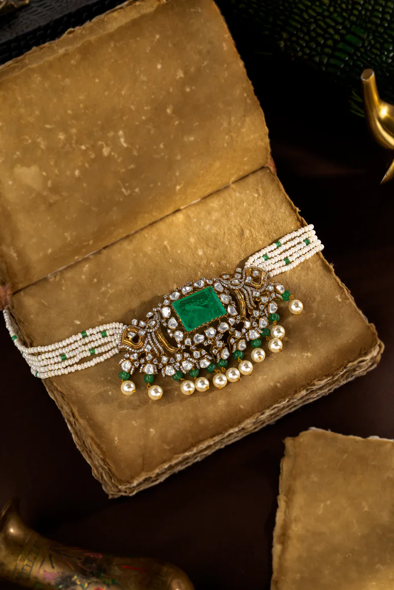Intricately detailed Katiayini silver piece